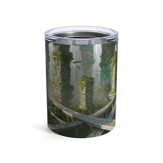 "Futuristic Utopia: Nature and Technology in Harmony" - The Alien Tumbler 10oz