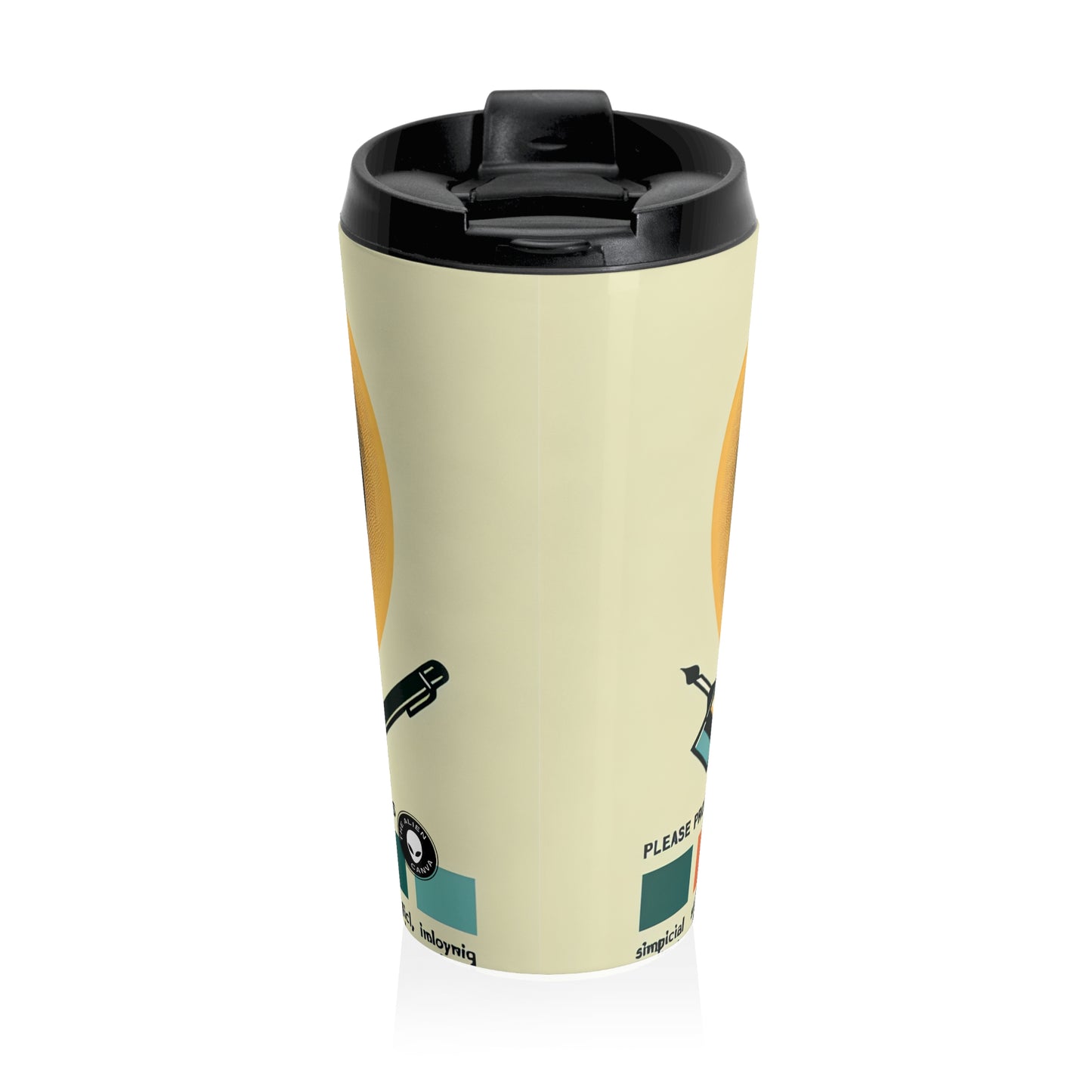 "Intertwined Essence: An Abstract Celebration of Chaos and Harmony" - The Alien Stainless Steel Travel Mug Remodernism