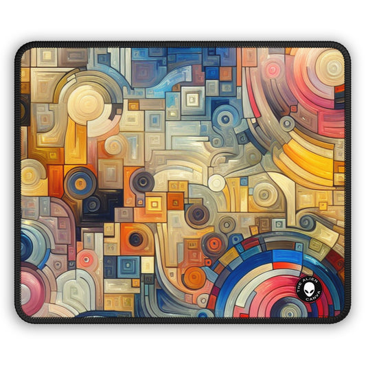 "Night City Rhythms: An Abstract Urban Exploration" - The Alien Gaming Mouse Pad Abstract Art