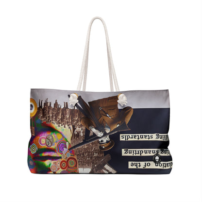 "L'absurdité déchaînée : créer un collage dadaïste du chaos" - The Alien Weekender Bag Dadaism