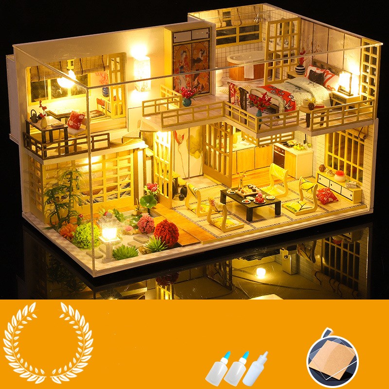 Handmade House Model Wind Assembled Villa – The Alien Canva