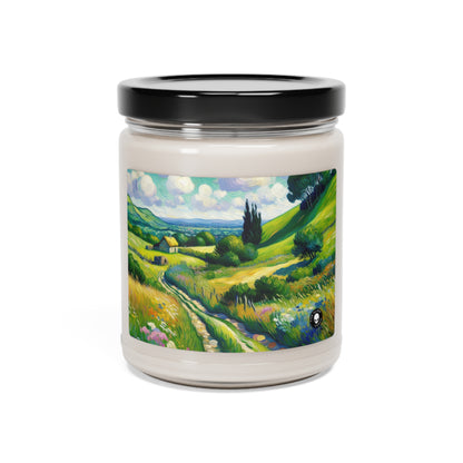 "Mystical Morning: A Post-Impressionist Journey into a Vibrant Dawn" - The Alien Scented Soy Candle 9oz Post-Impressionism