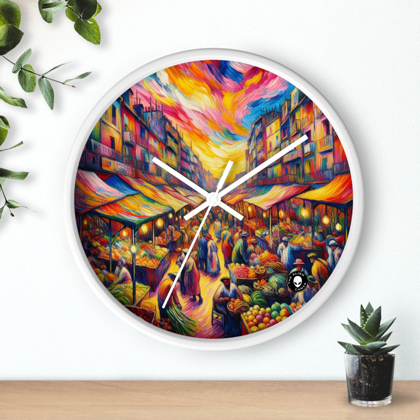 "Jungle Fauvisme" - L'Horloge Murale Alien Fauvisme