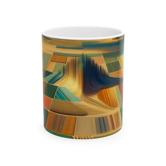 "Forest Mandala: Nature's Harmony" - L'Alien Mug en céramique 11oz Land Art