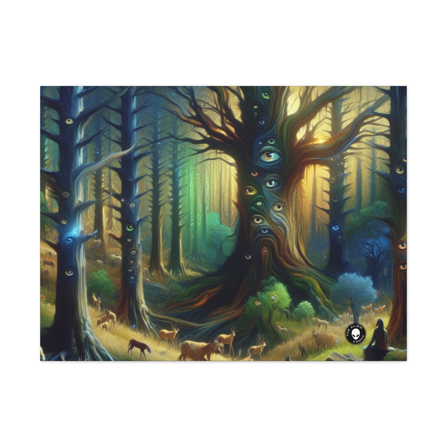 "Watchful Forest: The Trees with Eyes" - The Alien Canva