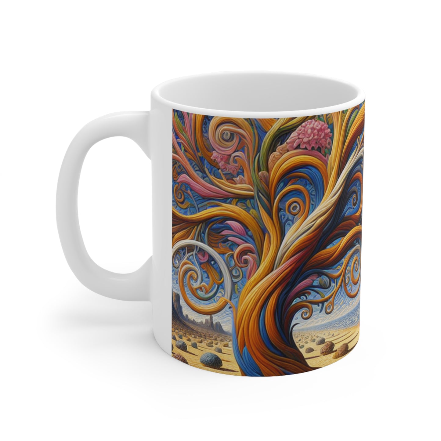 "Oasis Illusion : Une expérience hyperréaliste immersive" - ​​La tasse en céramique Alien 11oz Hyperréalisme