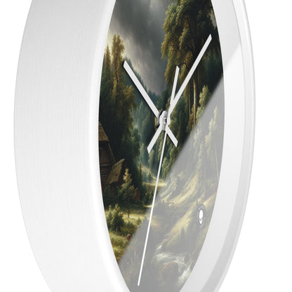 "Enchanted Reverie: A Neoromantic Landscape" - The Alien Wall Clock Neoromanticism