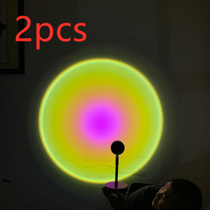 Rainbow Light Sun Projector Lamp Background Wall Decoration