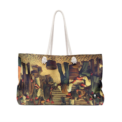 "Limpieza comunitaria: restaurar juntos la belleza urbana" - The Alien Weekender Bag Social Realism