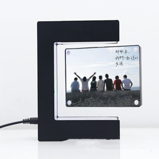 Magnetic Levitation Photo Frame E Shaped High Tech Creative Home Decoration