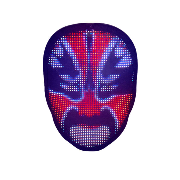 Nouveauté masque LED masque lumineux changeant de visage APP contrôle bricolage masque brillant pour vacances DJ fête carnaval