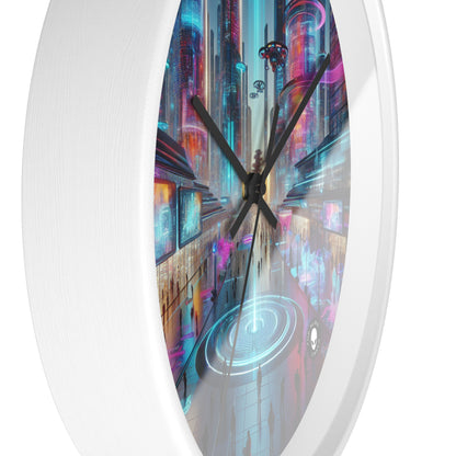 "Évolution numérique : une expérience artistique technologique" - The Alien Wall Clock Electronic Art