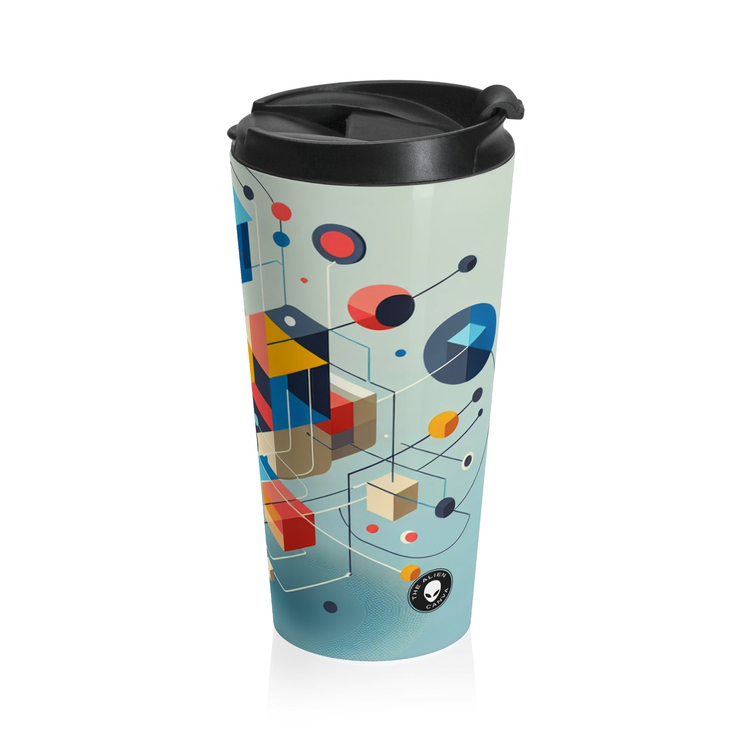 "Collaborative Utopia: A Mural of Hope and Harmony" - The Alien Stainless Steel Travel Mug Relational Art