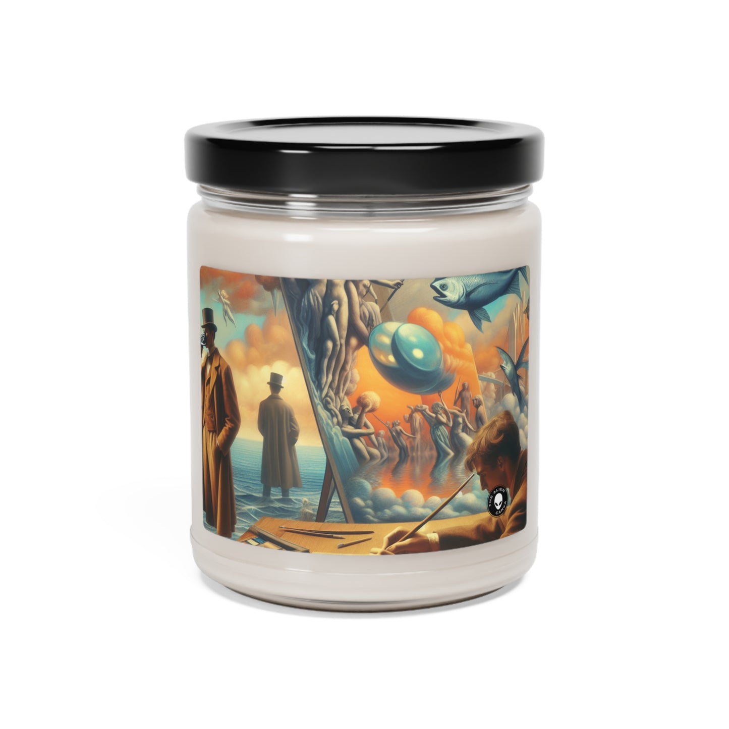 Whimsical Dreams: Defying Gravity in the Celestial Abyss - The Alien Scented Soy Candle 9oz Surrealism