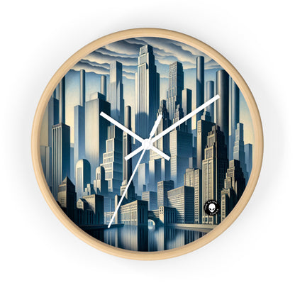 "Modern Metropolis: A Precisionism Perspective" - The Alien Wall Clock Precisionism