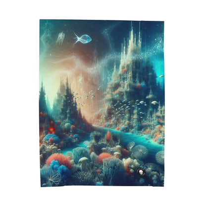 "Deep Sea Dreamscape" - The Alien Velveteen Plush Blanket