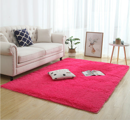 Tapis moelleux et soyeux, décoration d'intérieur moderne, Long tapis à poils longs en peluche