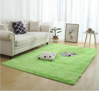 Tapis moelleux et soyeux, décoration d'intérieur moderne, Long tapis à poils longs en peluche