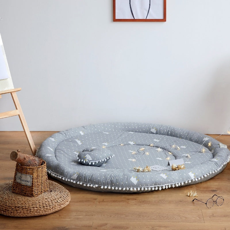 Tapis de protection rond en coton Ins