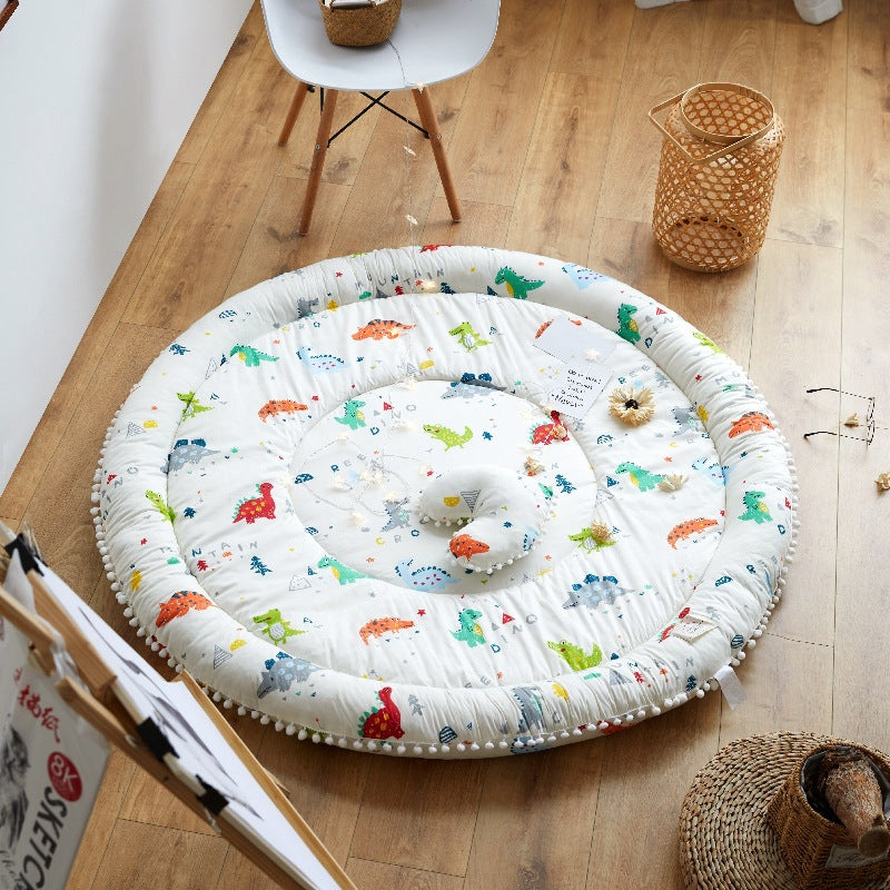 Ins Cotton Round Protective Crawling Mat