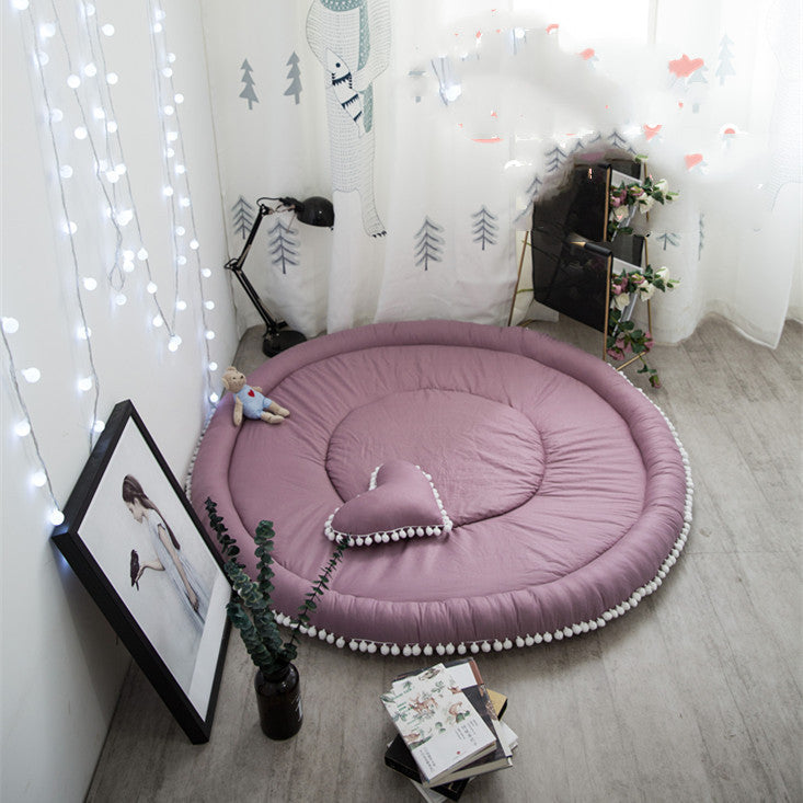 Tapis de protection rond en coton Ins