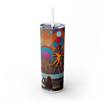 "Found Objects in Motion: A Fluxus Experiment" - The Alien Maars® Skinny Tumbler with Straw 20oz Fluxus