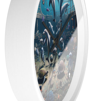 "Shipwreck Soiree: An Underwater Dance Party" - The Alien Wall Clock