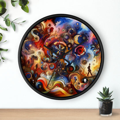 "Eternal Bloom and Fleeting Time" - The Alien Wall Clock Symbolism