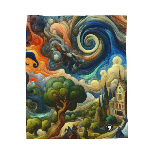 "Fusion of Aesthetics: Exploring Artistic Styles in Harmony" - The Alien Velveteen Plush Blanket Stules