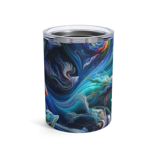 "País de las maravillas psicodélico submarino": vaso extraterrestre de 10 oz