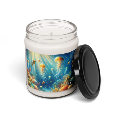 "Sunlit Serenity: A Magical Underwater Realm" - The Alien Scented Soy Candle 9oz