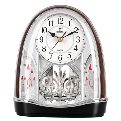 Overlord Silent Clocks Chinese Style Creative Desk Clock Living Room Decoration Modern Home Clock European Crystal Pendulum Desk Clock