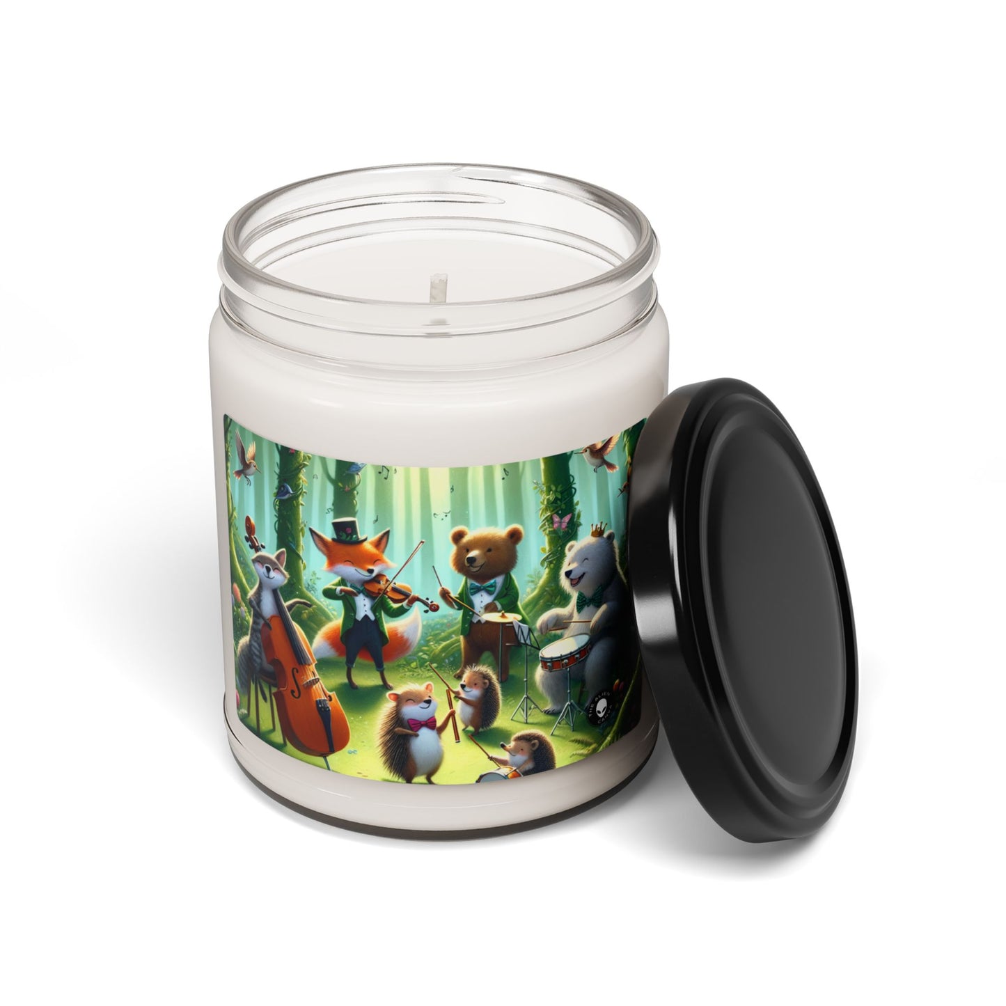 "Melodious Menagerie: Musical Animals in the Enchanted Forest" - The Alien Scented Soy Candle 9oz