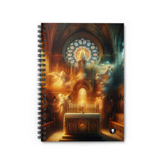 "Harmony of Faith: Divine Unity" - The Alien Spiral Notebook (Ruled Line) Religious Art