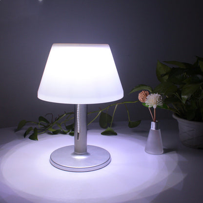 Lampe de table solaire en acier inoxydable