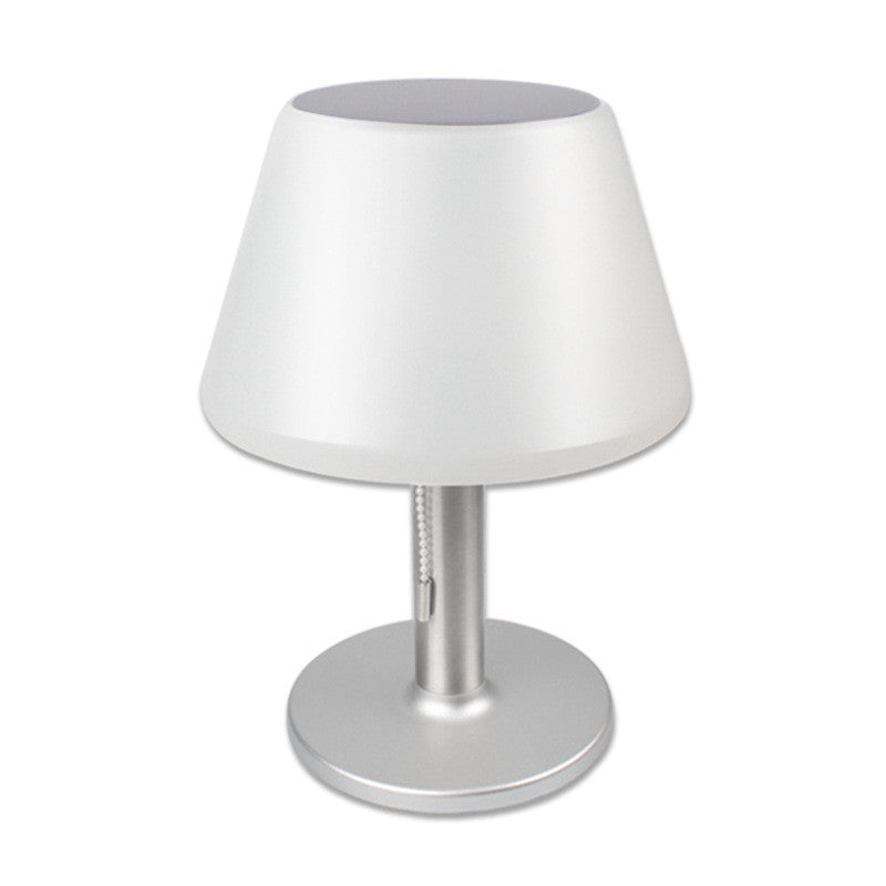 Lampe de table solaire en acier inoxydable