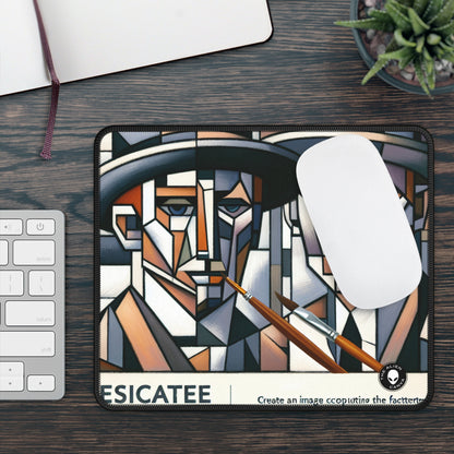 "Cubist Cityscape: Fragmented Views of Urban Energy" - The Alien Gaming Mouse Pad Cubism