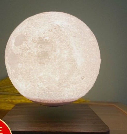 Lampe de table à lévitation magnétique, lumière de lune, impression 3D, veilleuse planète