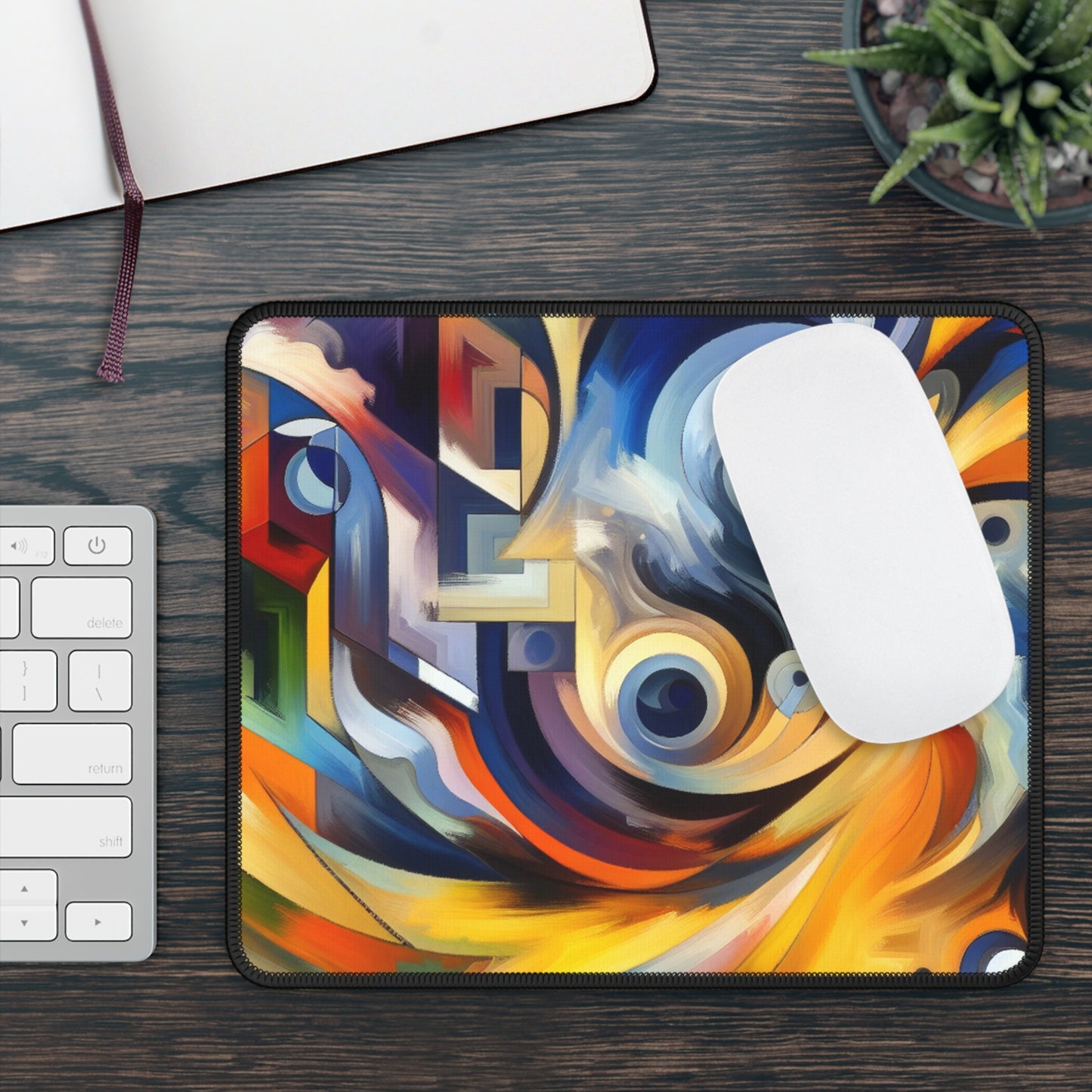 "Primal Energy in Wild Nature" - The Alien Gaming Mouse Pad Primitivism Style