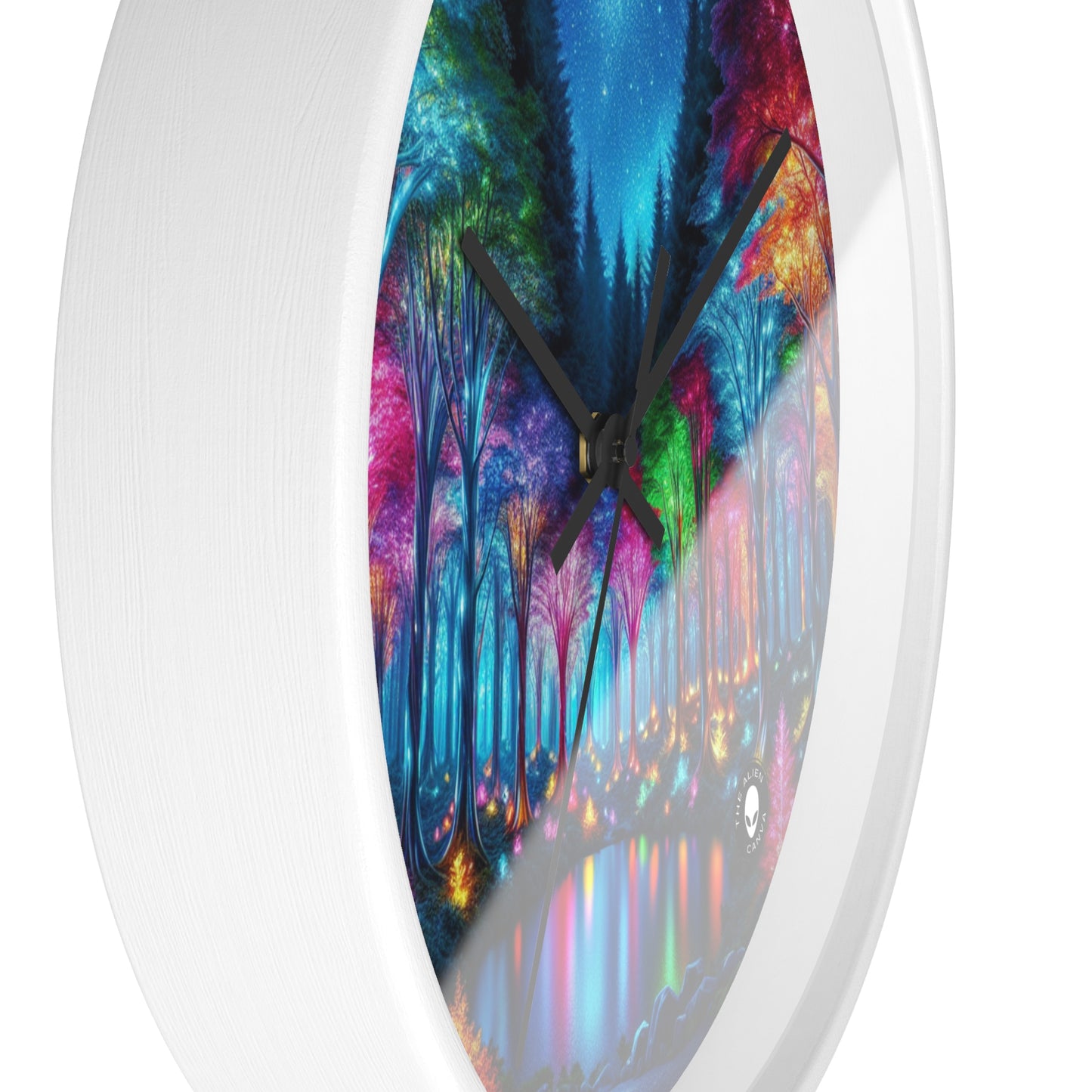 « Crystal Glow : La forêt enchantée » – L'horloge murale extraterrestre