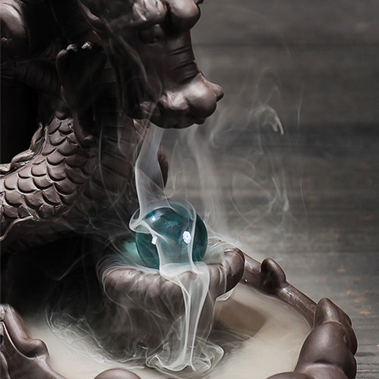 Smoke Backflow Incense Burner Tea Ceremony Creative Incense Burner Dragon Home Decoration