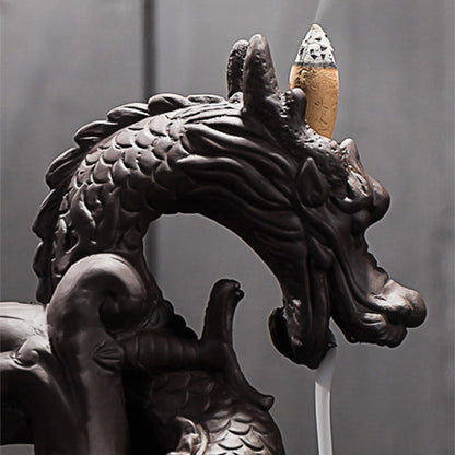 Smoke Backflow Incense Burner Tea Ceremony Creative Incense Burner Dragon Home Decoration