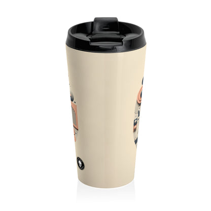 "Tech-Nature Fusion: An Artistic Exploration" - The Alien Stainless Steel Travel Mug Conceptual Art