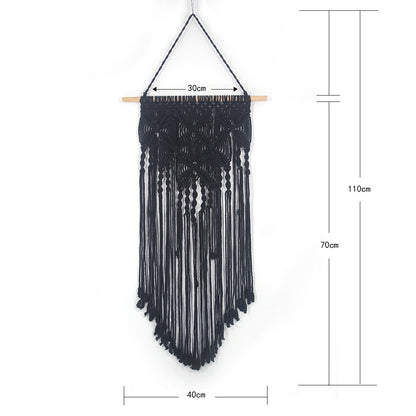 Wall Hangingr Pattern Tapestry Pendant Decoration Wave Wall Handmade Butterfly Simian Weaving