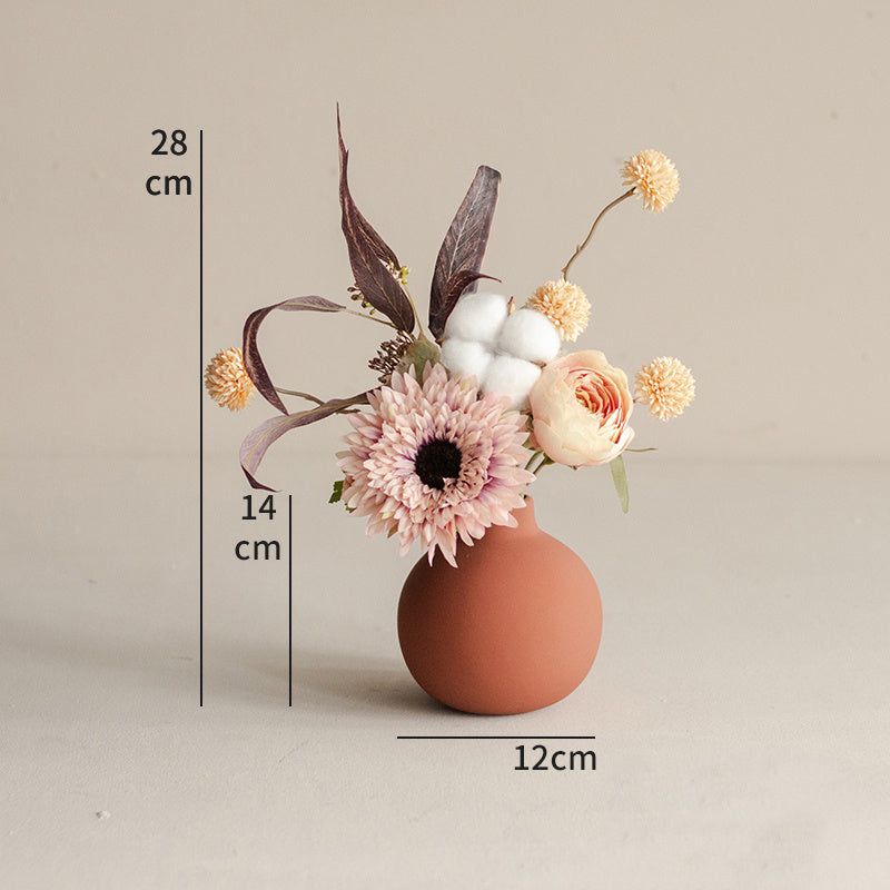 Simulation Floral Decoration Living Room Fake Flowers Dried Flower Bouquet Vase Table Flower Arrangement