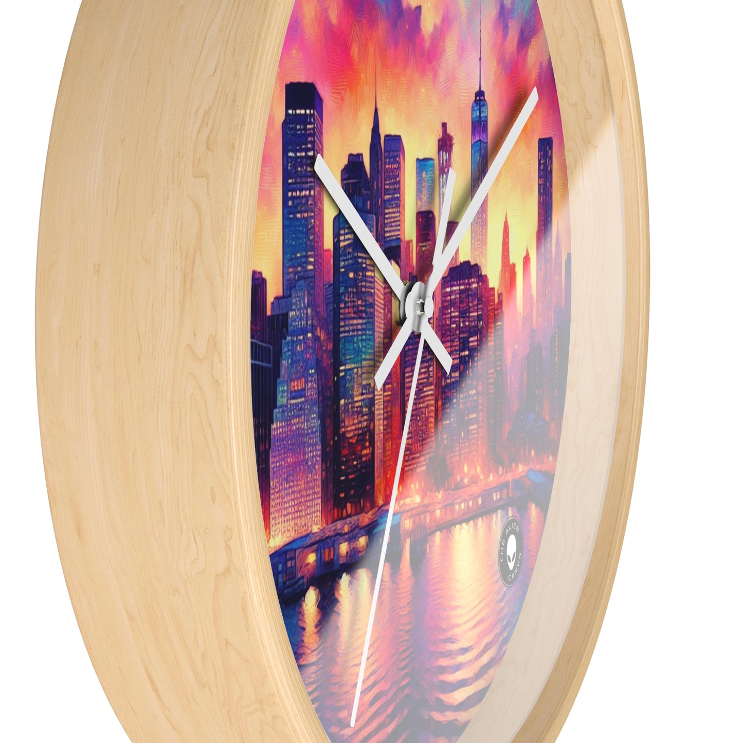 Hidden Oasis: A Spontaneous Impressionism Masterpiece in Vibrant Hues - The Alien Wall Clock Impressionism