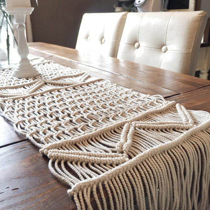 Woven Table Hand-Woven Table Blanket Decoration Tablecloth Eco-Friendly Cotton Rope