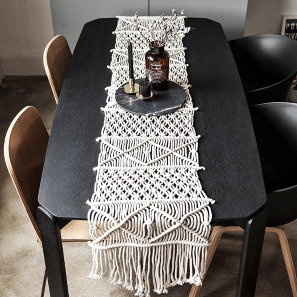 Woven Table Hand-Woven Table Blanket Decoration Tablecloth Eco-Friendly Cotton Rope