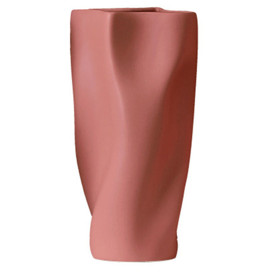 Nouveauté créatif moderne Morandi coloré forme Unique décoration de la maison en céramique porcelaine Vases