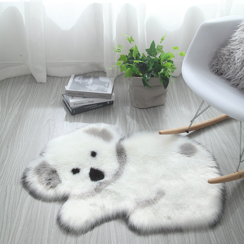 Non-slip Soft Silk Indoor Rug Living Room Bedroom Animal Panda Koala Bear